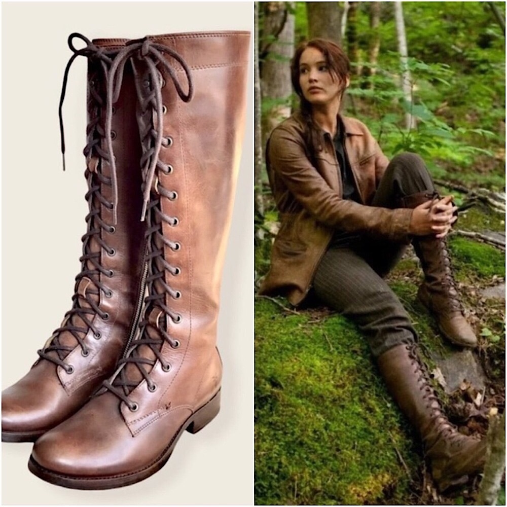 Frye Melissa Tall Classic Brown Leather Lace Up Knee High Equestrian Riding Boot